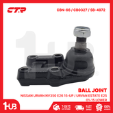 CTR BALL JOINT NISSAN URVAN NV350 E26 15-UP / URVAN ESTATE E25 01-15 LOWER 40160-VW000 CBN-66 / CB0327 / SB-4972 ( 1 PC )