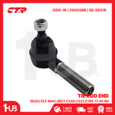 CTR TIE ROD END ISUZU ELF 4BA1,4BC1,C240,C221,C190 71-85 RH 43150-612 CEIS-1R / CE0258R / SE-5021R ( 1 PC )