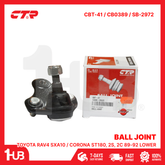 CTR BALL JOINT TOYOTA RAV4 SXa10 / CORONA St180, 2S, 2C 89-92 LOWER 43330-29225 CBT-41 / CB0389 / SB-2972 ( 1 PC )