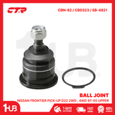 CTR BALL JOINT NISSAN FRONTIER PICK-UP D22 2WD , 4WD 97-05 UPPER 40110-2S485 CBN-62 / CB0323 / SB-4821 ( 1 PC )