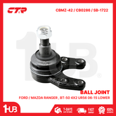CTR BALL JOINT FORD / MAZDA RANGER , BT-50 4X2 UR56 06-15 LOWER UR58-34-550 CBMZ-42 / CB0286 / SB-1722 ( 1 PC )