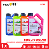 PRO99 Long Life Coolant 1 Liter | High-Performance Engine Radiator Coolant | Anti-Overheat Protection