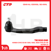 CTR TIE ROD END HONDA CIVIC EG EK 1300, 1500, 1600 VTEC 91-00 OUTER-LH 560-SR3-003 CEHO-6L / CE0193L / SE-6191L ( 1 PC )
