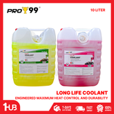 PRO99 Long Life Coolant 10 Liters | High-Performance Engine Radiator Coolant | Anti-Overheat Protection