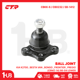 CTR BALL JOINT KIA K2700 , BESTA VAN , BONGO , FRONTIER , PREGIO (CBMZ-14) 86-04 LOWER OK710-34-510 CBKK-6 / CB0232 / SB-1412 ( 1 PC )