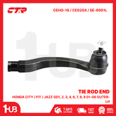 CTR TIE ROD END HONDA CITY / FIT / JAZZ GD1, 2, 3, 4, 6, 7, 8, 9 01-06 OUTER-LH 53560-SELT01 CEHO-18 / CE0204 / SE-6001L ( 1 PC )