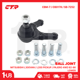 CTR BALL JOINT MITSUBISHI L300VAN / L200 PICKUP / PAJERO 4WD 82-86 LOWER MB176308 CBM-7 / CB0178 / SB-7252 ( 1 PC )