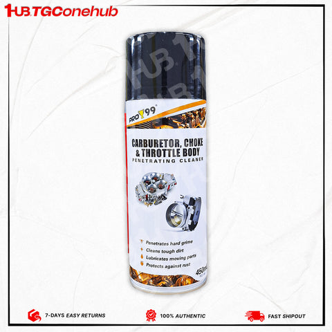 Pro 99 Carburetor, Choke & Throttle Body Cleaner 450ml Pro 99 Carburetor, Choke & Throttle Body Cleaner 450ml