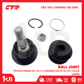 CTR BALL JOINT TOYOTA PRADO 02-10 / FJ CRUISER GSJ15 10-UP / HILUX UPPER 48610-60070 CBT-103 / CB0446 / SB-3841 ( 1 PC )