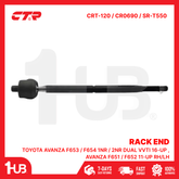 CTR RACK END TOYOTA AVANZA F653 / F654 1NR / 2NR DUAL VVTI 16-UP , AVANZA F651 / F652 11-UP RH/LH 45503-BZ120 CRT-120 / CR0690 / SR-T550 ( 1 PC )