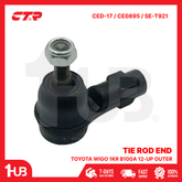 CTR TIE ROD END TOYOTA WIGO 1KR B100A 12-up OUTER 45046-BZ140-001 CED-17 / CE0895 / SE-T921 ( 1 PC )