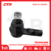 CTR TIE ROD END CHEVROLET SPARK M300 10-15 / MATIZ 09-15 FEMALE 95967285 CEKD-18 / CE0290 ( 1 PC )