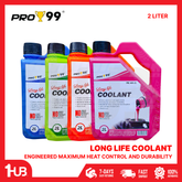 PRO99 Long Life Coolant 2 Liters | High-Performance Engine Radiator Coolant | Anti-Overheat Protection