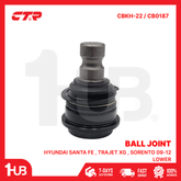 CTR BALL JOINT HYUNDAI SANTA FE , TRAJET XG , SORENTO 09-12 LOWER 54503-2BA000 CBKH-22 / CB0187 ( 1 PC )