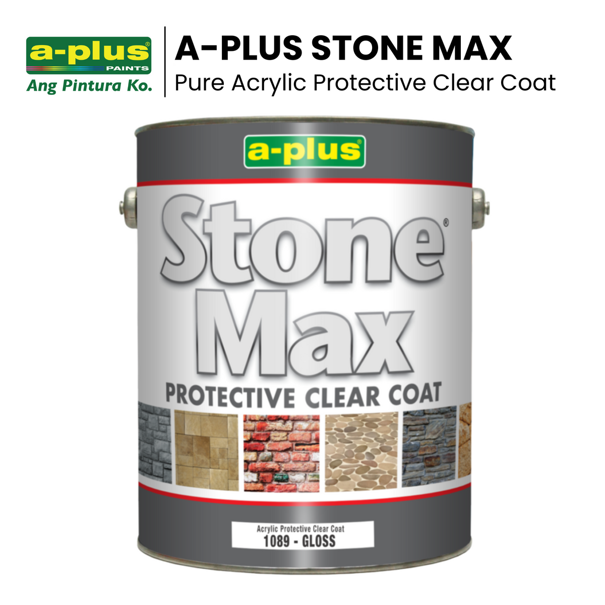 A-Plus Stone Max® Pure Acrylic Protective Clear Coat 4L