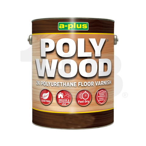 A-PLUS ® PolyWood w/ Catalyst Hi-Performance 2K Polyurethane Floor Varnish ( 4 L ) A-PLUS ® PolyWood w/ Catalyst Hi-Performance 2K Polyurethane Floor Varnish ( 4 L )