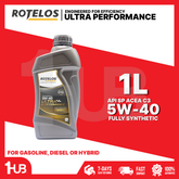 ROTELOS Engine Oil SAE 5W-40 Ultra Performance Fully Synthetic API SP/C3 G-III 1 Liter – Advanced Engine Protection