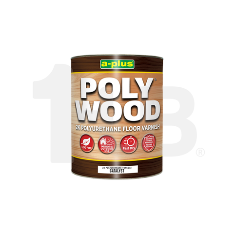 A-PLUS ® PolyWood w/ Catalyst Hi-Performance 2K Polyurethane Floor Varnish ( 4 L ) A-PLUS ® PolyWood w/ Catalyst Hi-Performance 2K Polyurethane Floor Varnish ( 4 L )