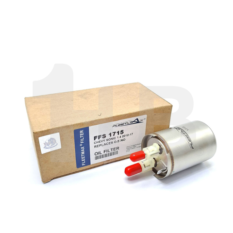 FLEETMAX FUEL FILTER CHEVROLET SONIC 1.4 13-18 TWIN TUBE FFS1715 5740318 ( 1 PC ) FLEETMAX FUEL FILTER CHEVROLET SONIC 1.4 13-18 TWIN TUBE FFS1715 5740318 ( 1 PC )