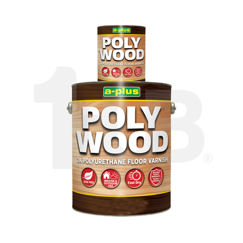 A-PLUS ® PolyWood w/ Catalyst Hi-Performance 2K Polyurethane Floor Varnish ( 4 L ) A-PLUS ® PolyWood w/ Catalyst Hi-Performance 2K Polyurethane Floor Varnish ( 4 L )