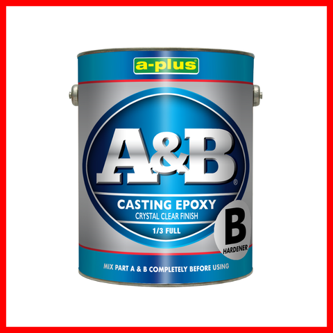 A-PLUS  A&B CRYSTAL CLEAR CASTING EPOXY ( 1 SET ) A-PLUS  A&B CRYSTAL CLEAR CASTING EPOXY ( 1 SET )
