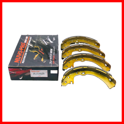 NUVO-PRO  BRAKE SHOE  NISSAN EAGLE PICK-UP/ELGRAND 97-02/FRONTIER 4 X 2/TERRANO 86-96 / NV350 50MM REAR VK-174 3088263 ( 1 SET ) NUVO-PRO  BRAKE SHOE  NISSAN EAGLE PICK-UP/ELGRAND 97-02/FRONTIER 4 X 2/TERRANO 86-96 / NV350 50MM REAR VK-174 3088263 ( 1 SET )