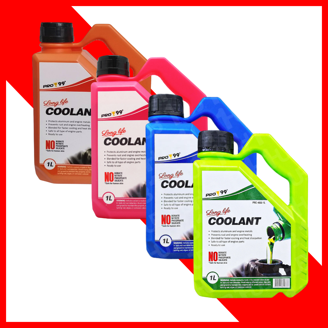 PRO99 LONG LIFE COOLANT (BLUE, GREEN, PINK & ORANGE)