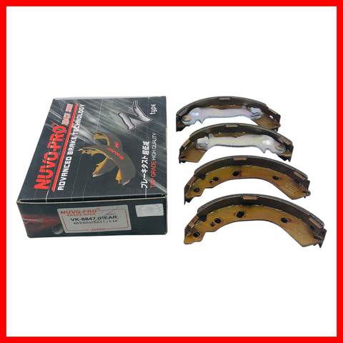 NUVO-PRO  BRAKE SHOE HYUNDAI GETZ / I10 REAR VK-8847 8202930 ( 1 SET ) NUVO-PRO  BRAKE SHOE HYUNDAI GETZ / I10 REAR VK-8847 8202930 ( 1 SET )