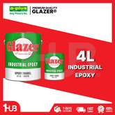 A-Plus Glazer® Industrial Epoxy Enamel Paint – 4L | Heavy-Duty Metal & Concrete Protective Coating, Chemical & Corrosion Resistant