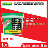 A-Plus All Weather® Premium Acrylic Waterproof Elastomeric Paint (4L) Earth Tone Paint Colors Collection | Natural, Warm & Timeless Shades
