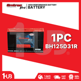 EMTRAC BATTERY N70ZR/3SMF PLATINUM BH125D31R ( 1 PC )