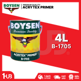 BOYSEN Acrytex Primer B-1705 4L | Exterior Solvent-Based Primer | Basecoat for Acrytex Coating System