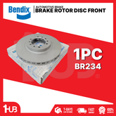 BENDIX BRAKE DISC ROTOR MITSUBISHI PAJERO , MONTERO (IMPORTED) 1996-03 / L200 STRADA 4X4 1998-05 FRONT BR234 ( 1 PC )