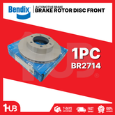 BENDIX BRAKE DISC ROTOR TOYOTA FORTUNER , HI-LUX 4X4 2005-10 / FORTUNER 2.5 , 2.0 , HI-LUX 2011-15 6+2HOLES 297MM FRONT BR2714 ( 1 PC )
