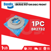 BENDIX BRAKE ROTOR DISC TOYOTA HIACE (NEW) 6 HOLES 2005-16 FRONT BR2732 47358 ( 1 PC )