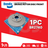 BENDIX BRAKE DISC ROTOR TOYOTA HI-LUX 4X2 5+2HOLES 2012-16 FRONT BR2740 ( 1 PC )