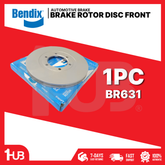 BENDIX BRAKE DISC ROTOR MAZDA ANFRA 160G , E2000 BONGO VAN 1989-99 / B2200 / B2500 PICK-UP DIESEL 1989-01 6HOLES 256MM FRONT BR631 ( 1 PC )