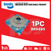 BENDIX BRAKE DISC ROTOR MITSUBISHI MIRAGE 4+2HOLES 2012-22 FRONT BR9495 ( 1 PC )