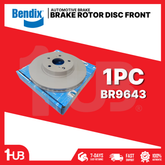 BENDIX BRAKE DISC ROTOR TOYOTA INNOVA 2016-22 FRONT BR9643 ( 1 PC )