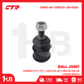 CTR BALL JOINT HONDA CITY / FIT / JAZZ 03-UP / HRV GH 99-06 LOWER-RH/LH 51350-SAE-T01 CBHO-49 / CB0133 / SB-6302 ( 1 PC )