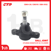 CTR BALL JOINT HYUNDAI SONATA NF 04-15 LOWER 51760-3K000 CBKH-26 / CB0191 / SBK-8102 ( 1 PC )