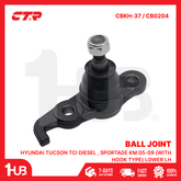 CTR BALL JOINT HYUNDAI TUCSON TCI DIESEL , SPORTAGE KM 05-09 (WITH HOOK TYPE) LOWER LH 51770-2E010 CBKH-37 / CB0204 ( 1 PC )
