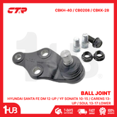 CTR BALL JOINT HYUNDAI / KIA SANTA FE DM 12-UP / YF SONATA 10-15 / CARENS 13-UP / SOUL 13-17 LOWER 54530-3S100 CBKH-40 / CB0208 / CBKK-28 ( 1 PC )