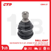 CTR BALL JOINT KIA PICANTO TA 11-UP , STONIC 17-UP , SELTOS 19-UP , RIO (15-UP) LOWER (54530-2K000) CBKK-27 ( 1 PC )