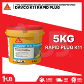 SIKA DAVCO K11 RAPID PLUG - INSTANT-SETTING HYDRAULIC MORTAR ( 5KG )