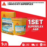 SIKA DAVCO K11 SUPERFLEX - FLEXIBLE CEMENTITIOUS WATERPROOFING 23 KG & 10 L PAIL ( 1 SET )