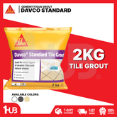 SIKA DAVCO STANDARD TILE GROUT 1 PACK ( 2KG )