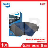 BENDIX BRAKE PAD MAZDA MIATA MX-5 1.8 1998-05 FRONT DB1386GCT ( 1 SET )