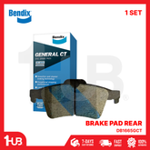 BENDIX BRAKE PAD MAZDA 3 2.0 2004-05 REAR DB1665GCT ( 1 SET )