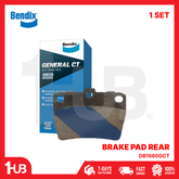 BENDIX BRAKE PAD TOYOTA RAV-4 2001-05 REAR DB1680GCT ( 1 SET )